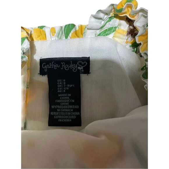 Cynthia Rowley Girls Dress size 8 Summer Yellow - Picture 2 of 3